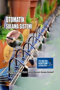 360 Derece dönebilen 20 metre Sulama Sistemi